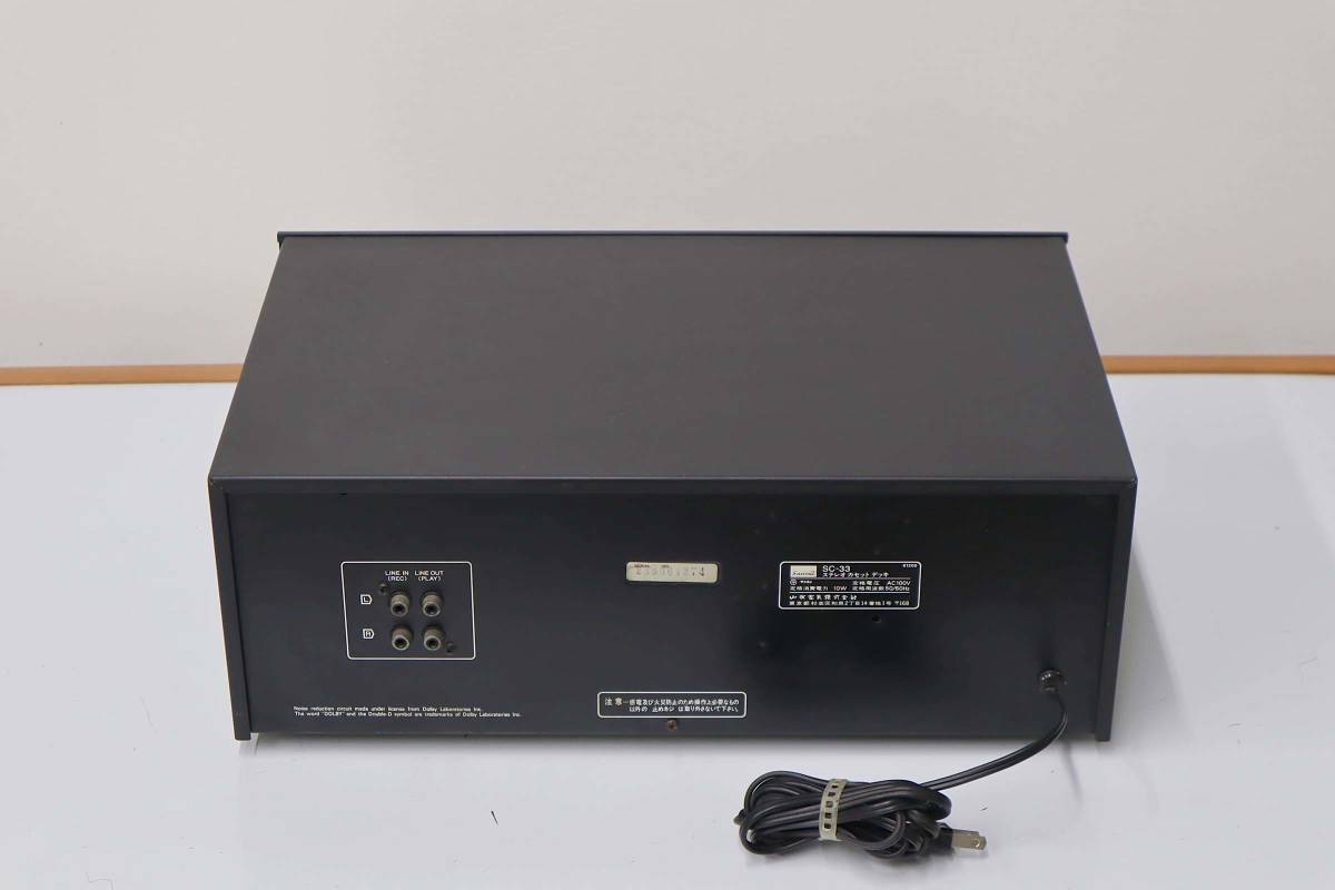 SANSUI 山水 SC-33 カセットデッキ（説明書付き）ジャンク！ - Yahoo