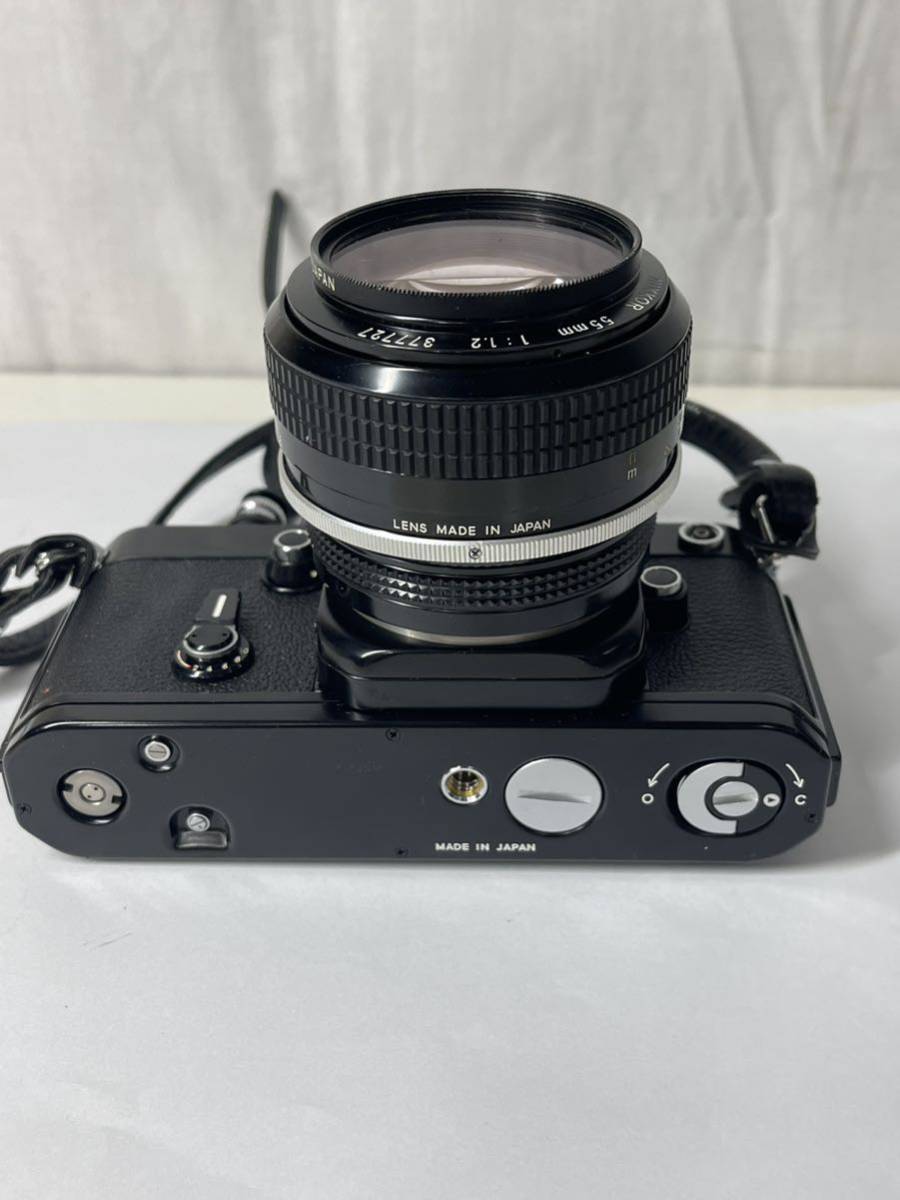 NIKON/ニコン F2 ブラック ボディ7581284/NIKKOR 55mm 1:1，2 377727