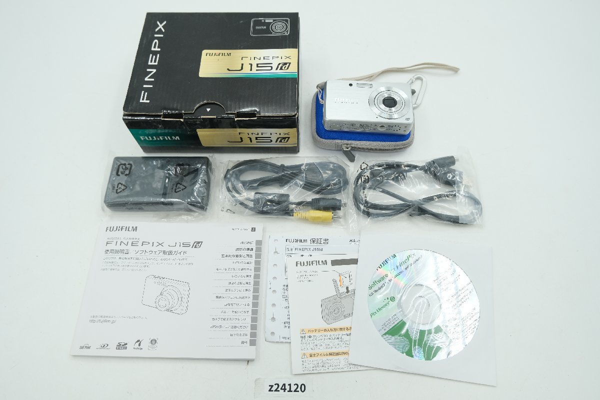 【z24120】外装美品 FUJIFILM 富士フイルム FinePix J15fd コンパクトデジタルカメラ 動作確認済み 箱付き 格安スタート FinePix FUJIFILM 富士フイルム F440 ☆ JV100