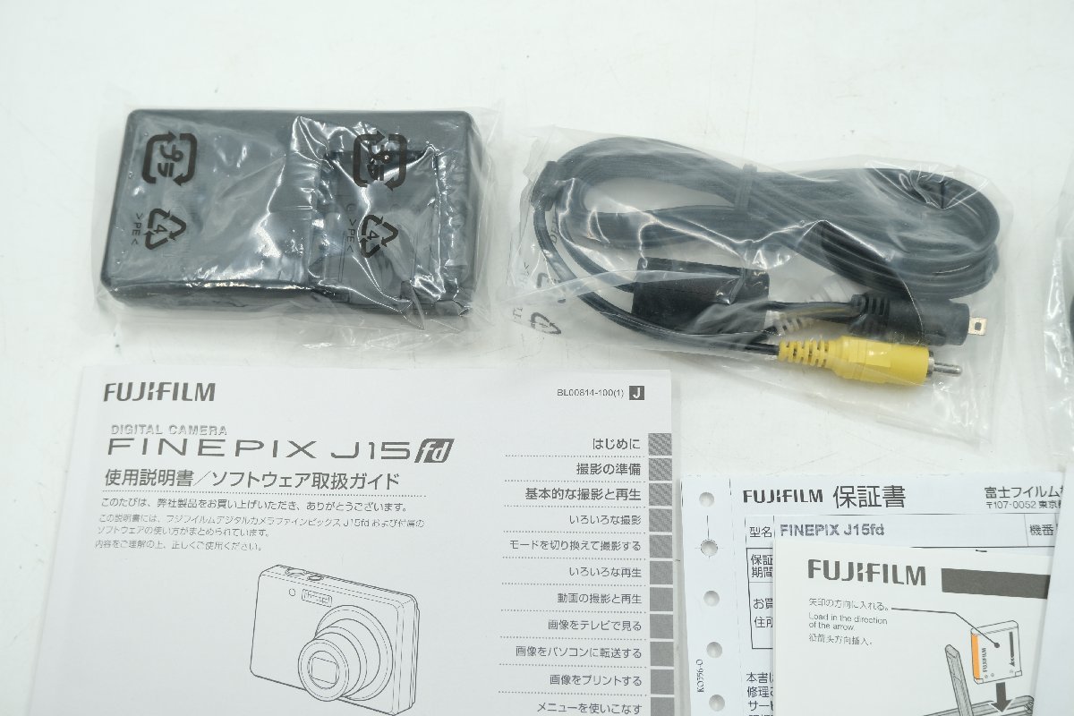【z24120】外装美品 FUJIFILM 富士フイルム FinePix J15fd コンパクトデジタルカメラ 動作確認済み 箱付き 格安スタート FinePix FUJIFILM 富士フイルム F440 ☆ JV100