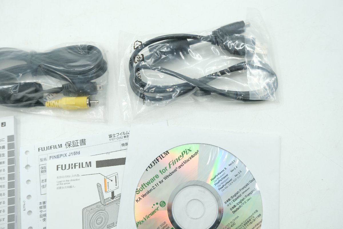 【z24120】外装美品 FUJIFILM 富士フイルム FinePix J15fd コンパクトデジタルカメラ 動作確認済み 箱付き 格安スタート FinePix FUJIFILM 富士フイルム F440 ☆ JV100