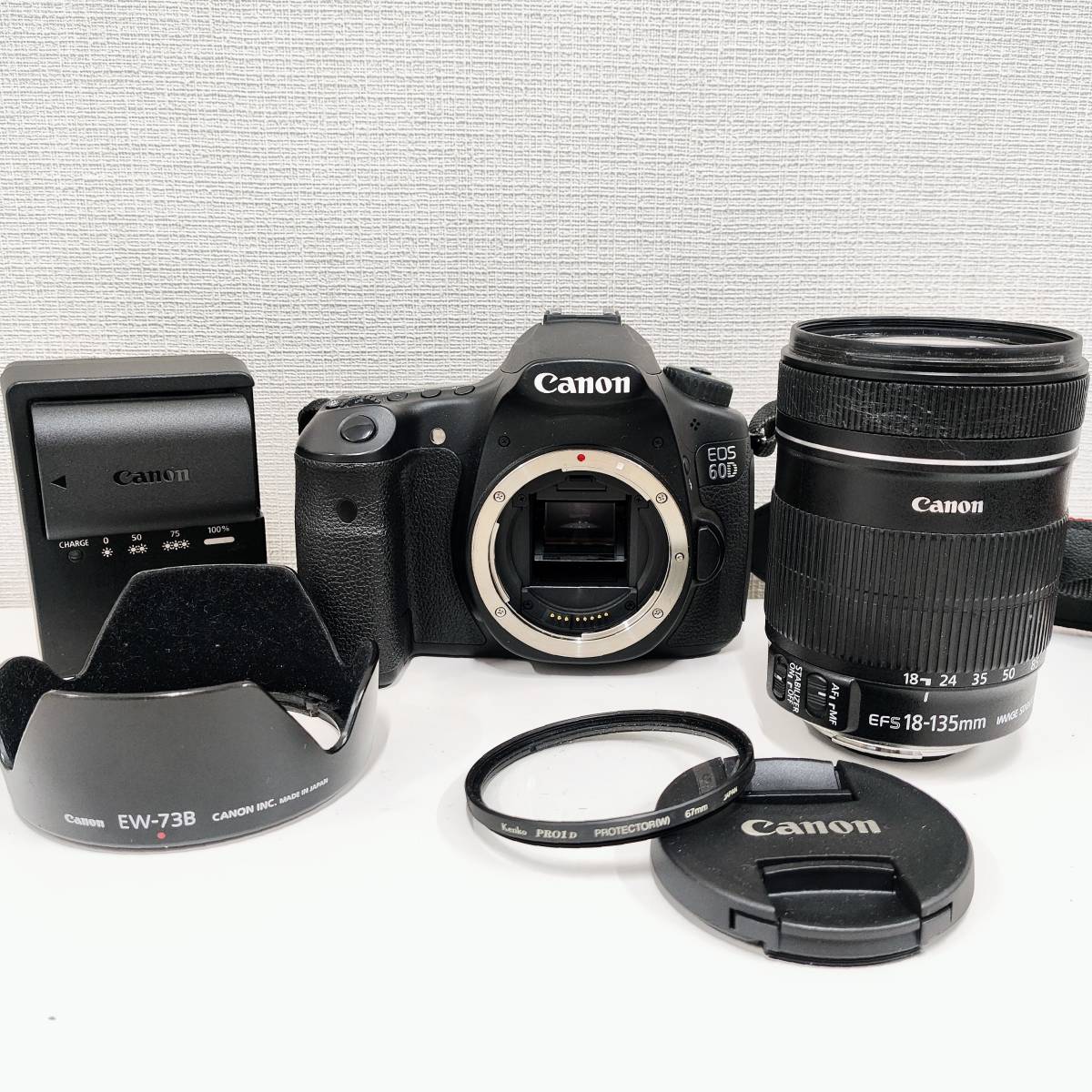 3964【通電OK☆Canon / 60D マクロレンズ】キヤノン ボディ◇EFS 18