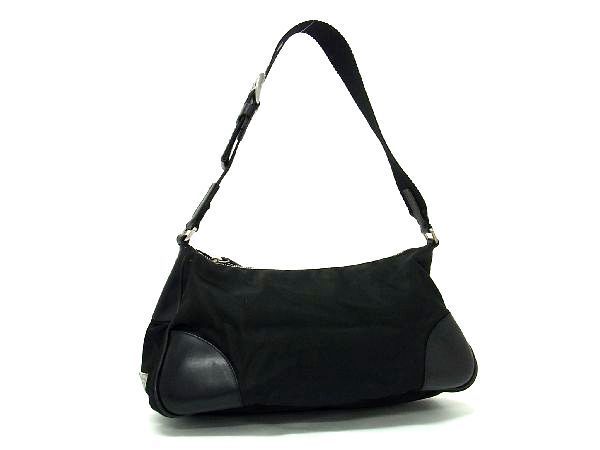 1円 □美品□ PRADA プラダ テスートナイロン ショルダーバッグ