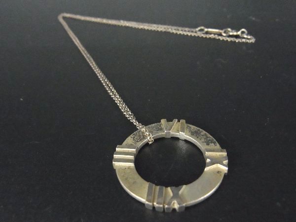 1円 TIFFANY＆Co ティファニー アトラス サークル SV925 ネックレス ペンダント アクセサリー レディース シルバー系 AT1152