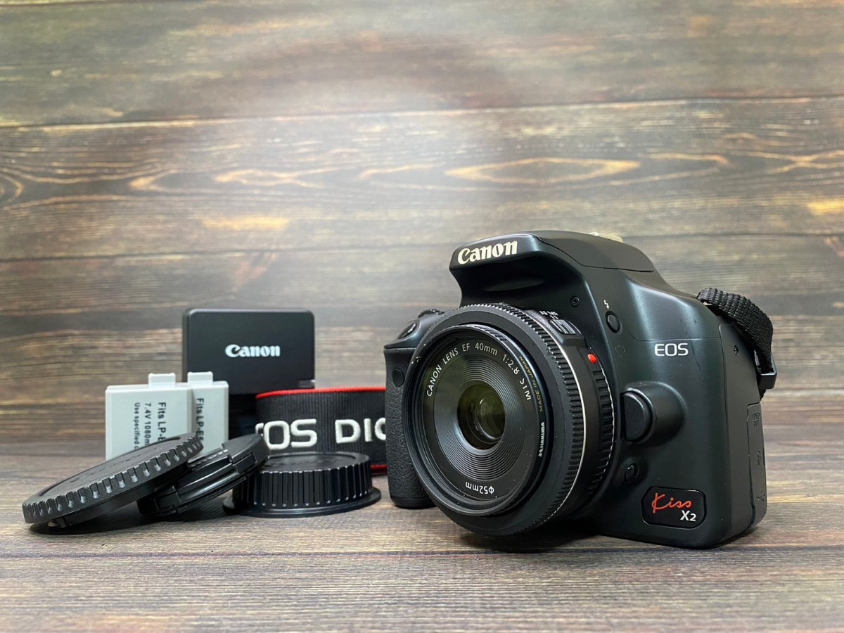 Canon キヤノン EOS Kiss X2 レンズセット デジタル一眼レフカメラ #66