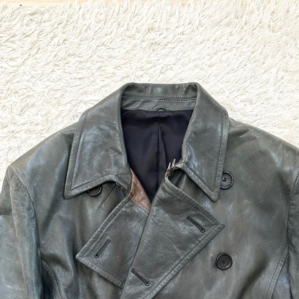 最高級 ポールスミス【極上の逸品】PaulSmith ラムレザーコート