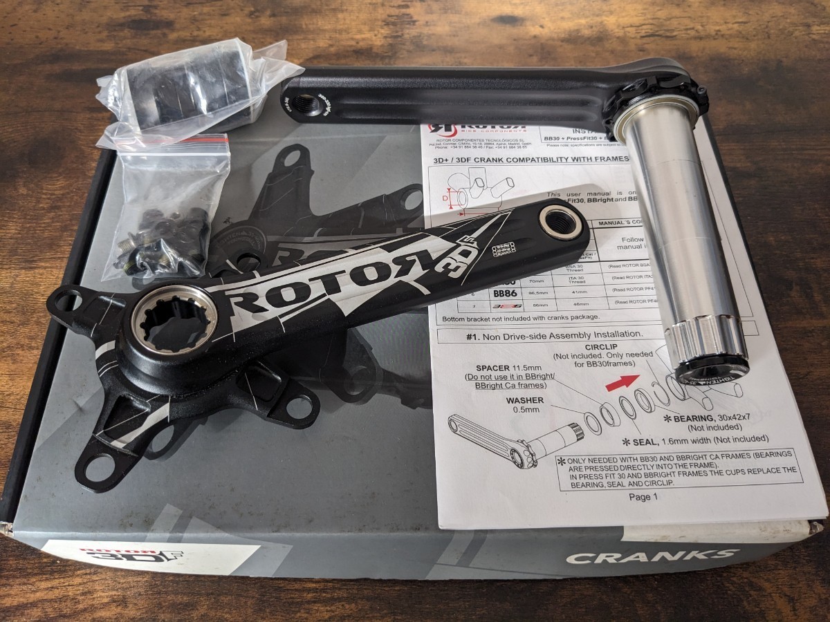 未使用 ROTOR 3DF XC3 CRANK 170mm PCD104/64 クランク ローター Rotor