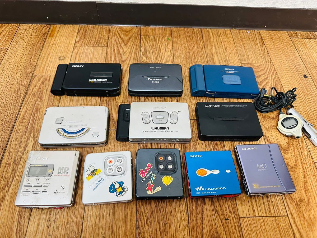 ジャンク品】CDプレーヤー、カセットプレーヤー SONY Panasonic AIWA