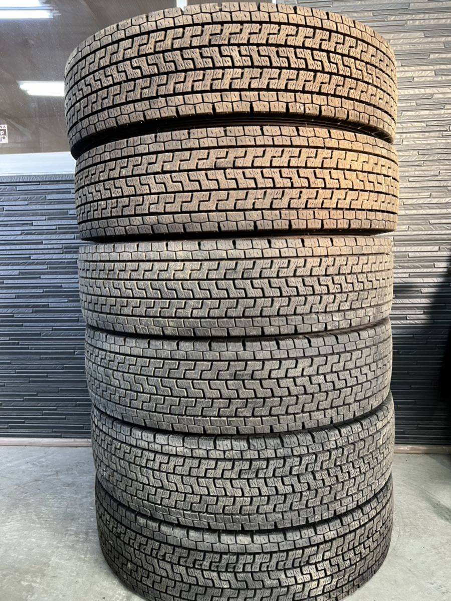 ●225/80R17.5 123/122L ヨコハマ/ZEN 903ZWスタッドレス 6本 21年 バリ山