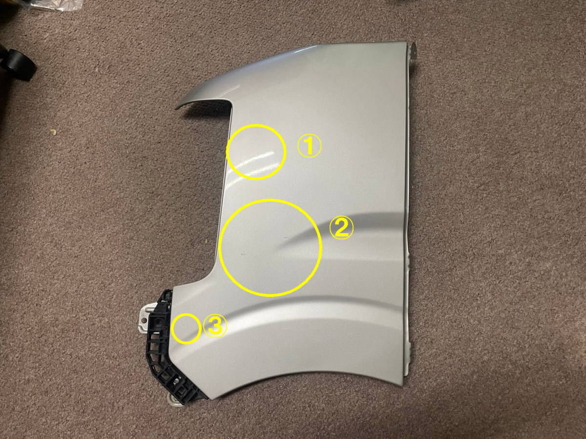 エブリィ ワゴン バン DA17W DA17V 純正 左 フェンダー 58611-64P00