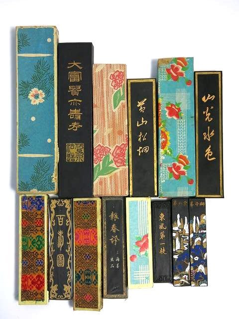 R391 未使用も有 中国製 墨 8点 KB 総重量371g【説明欄に詳細写真有り