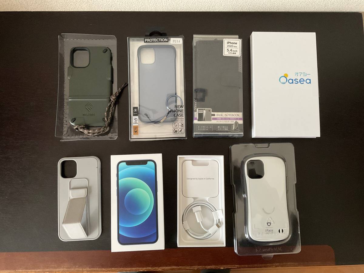 限定SALE，お得 Apple iPhone12mini 64GB Blue バッテリー92％ iFaceケース他おまけ付き■SIMフリー【送料無料】