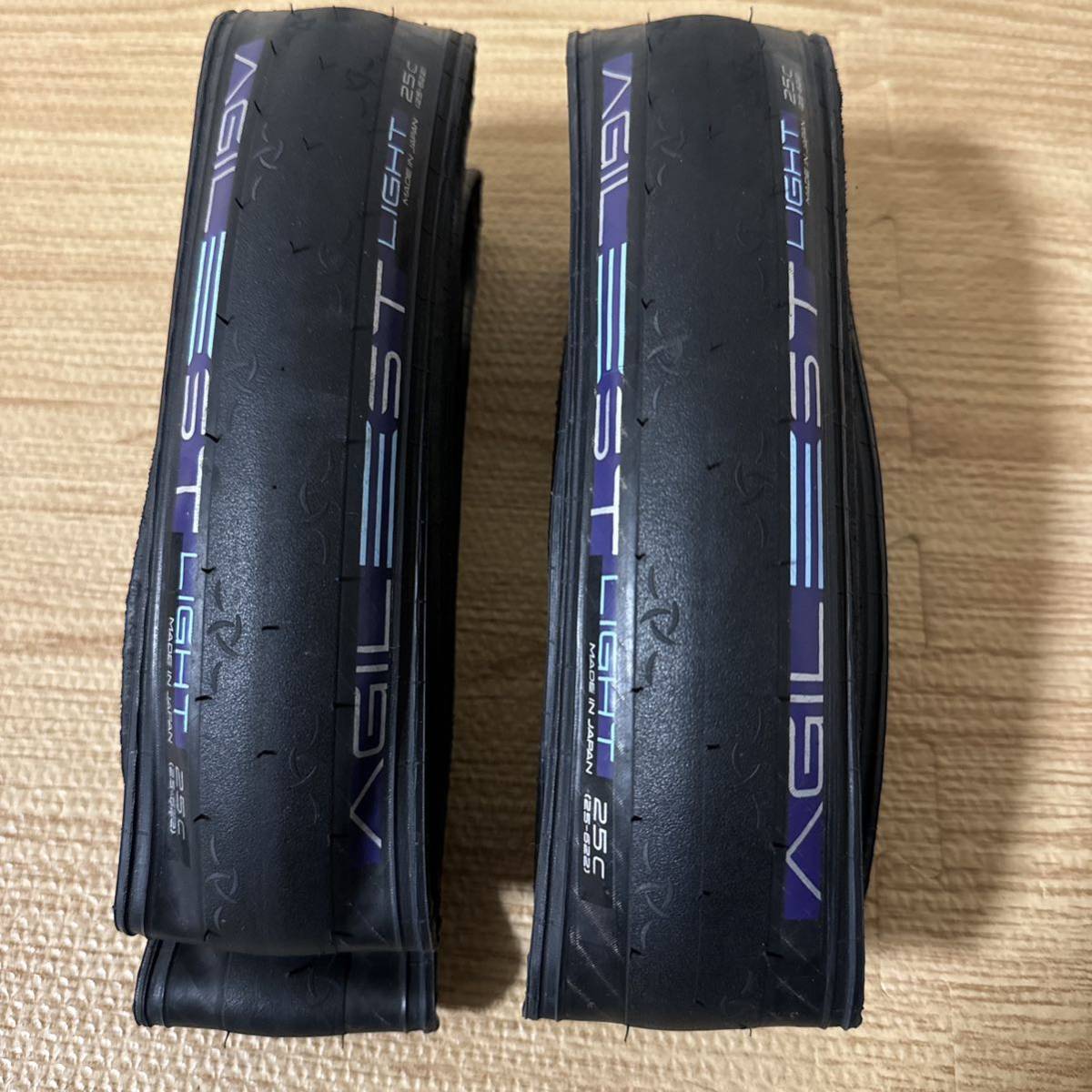 使用品※Panaracer AGILEST LIGHT クリンチャー 25C 2本セット