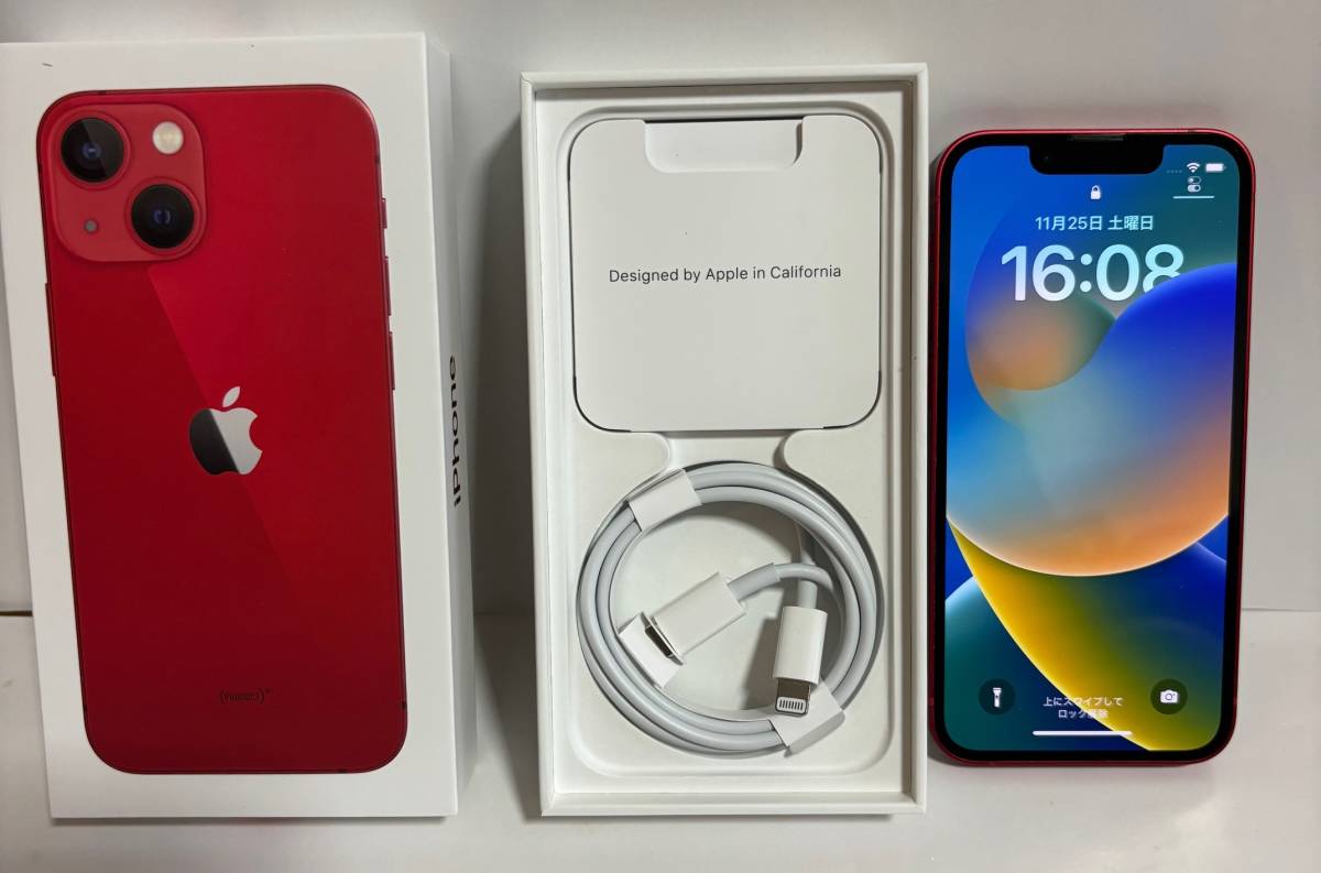 iPhone 13 mini 256GB （PRODUCT）RED SIMフリー 中古美品 【公式通販】
