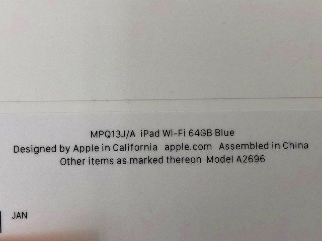 【未開封】Apple iPad 10.9インチ 第10世代 Wi-Fi 64GB 2022年秋モデル MPQ13J/A ブルー