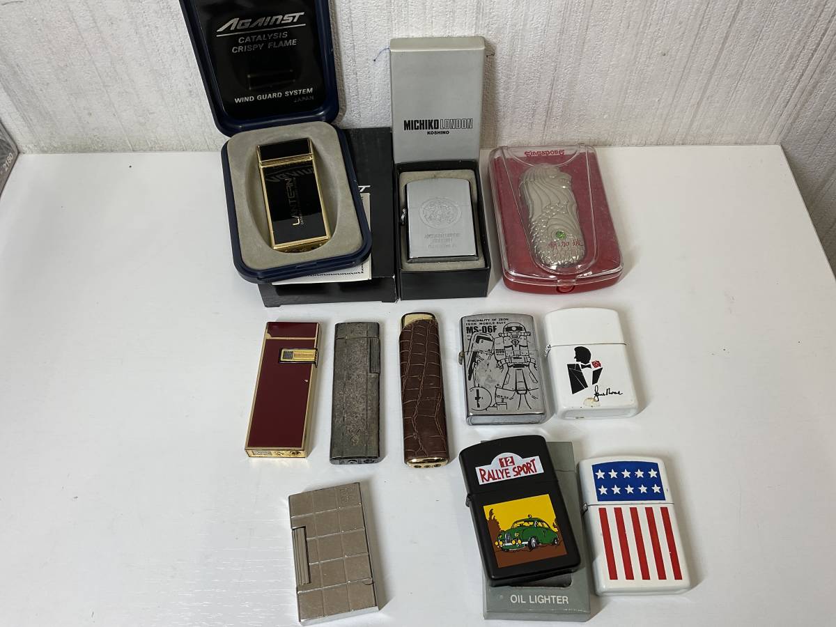 オイルライター、ガスライターなど　ジャンク品ライターおまとめ　ジバンシィ・ウィンドミルタッチライター　他　【lk0330】