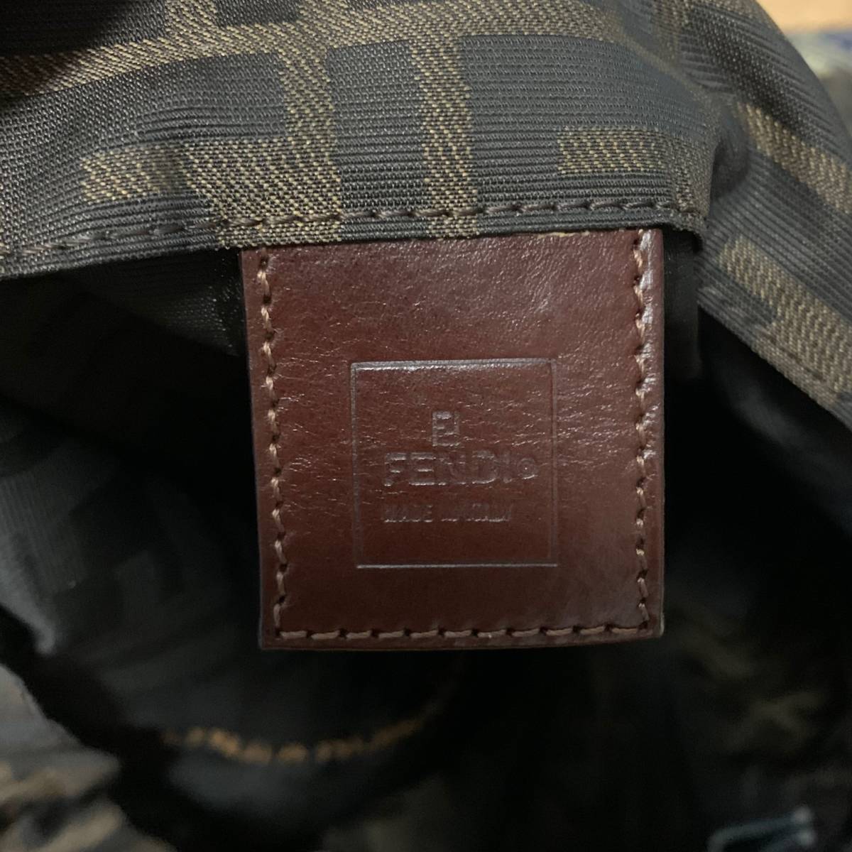 1円スタート□ 良品 FENDI フェンディ ズッカ柄 トートバッグ 