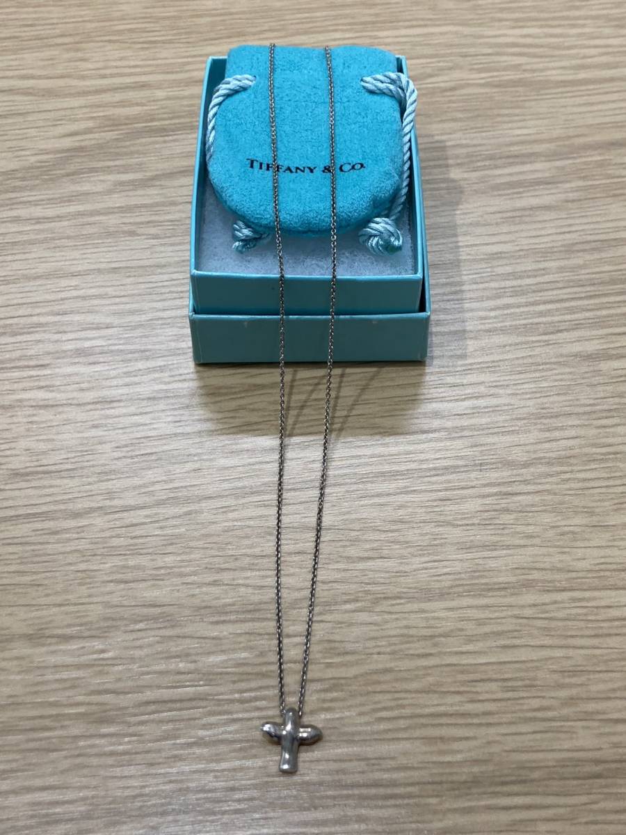 #161 Tiffany & Co. ティファニー バードクロス ネックレス 925 2.5g 現状品