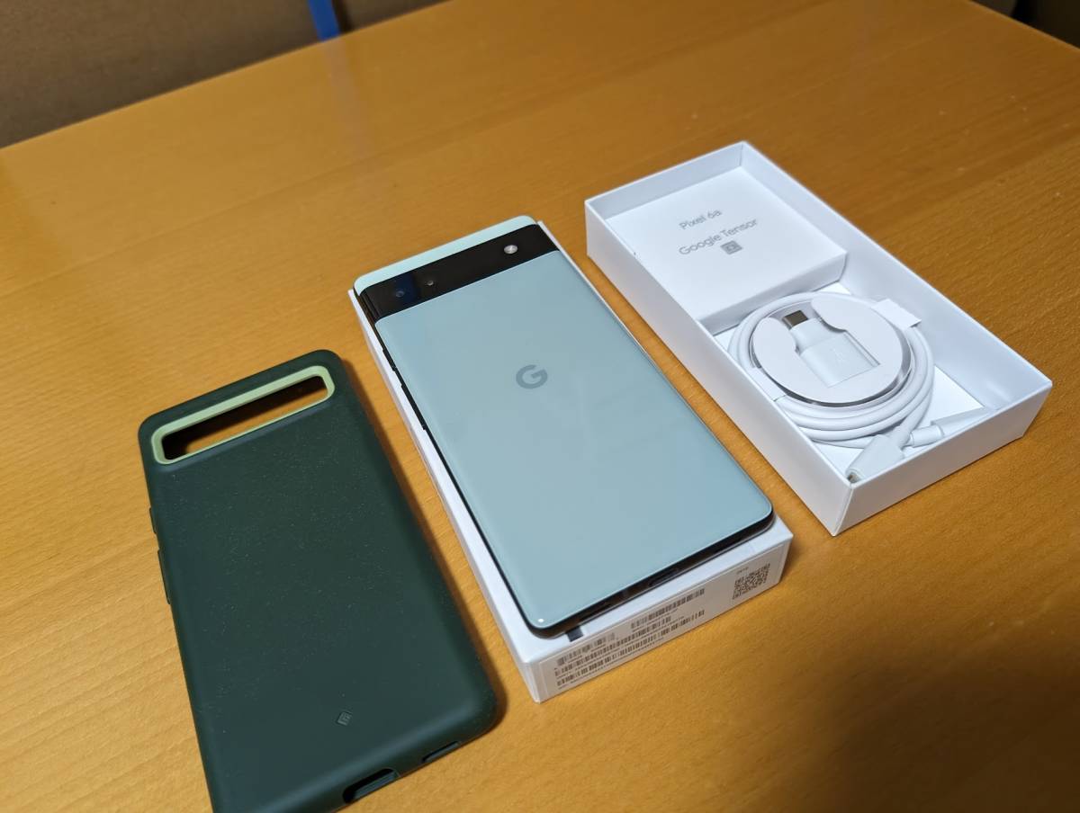 Google Pixel 6a 本体 Sage セージ 緑 中古 美品 中古】 グーグルストア購入 Google Pixel 6a Sage （緑） 128 GB SIM