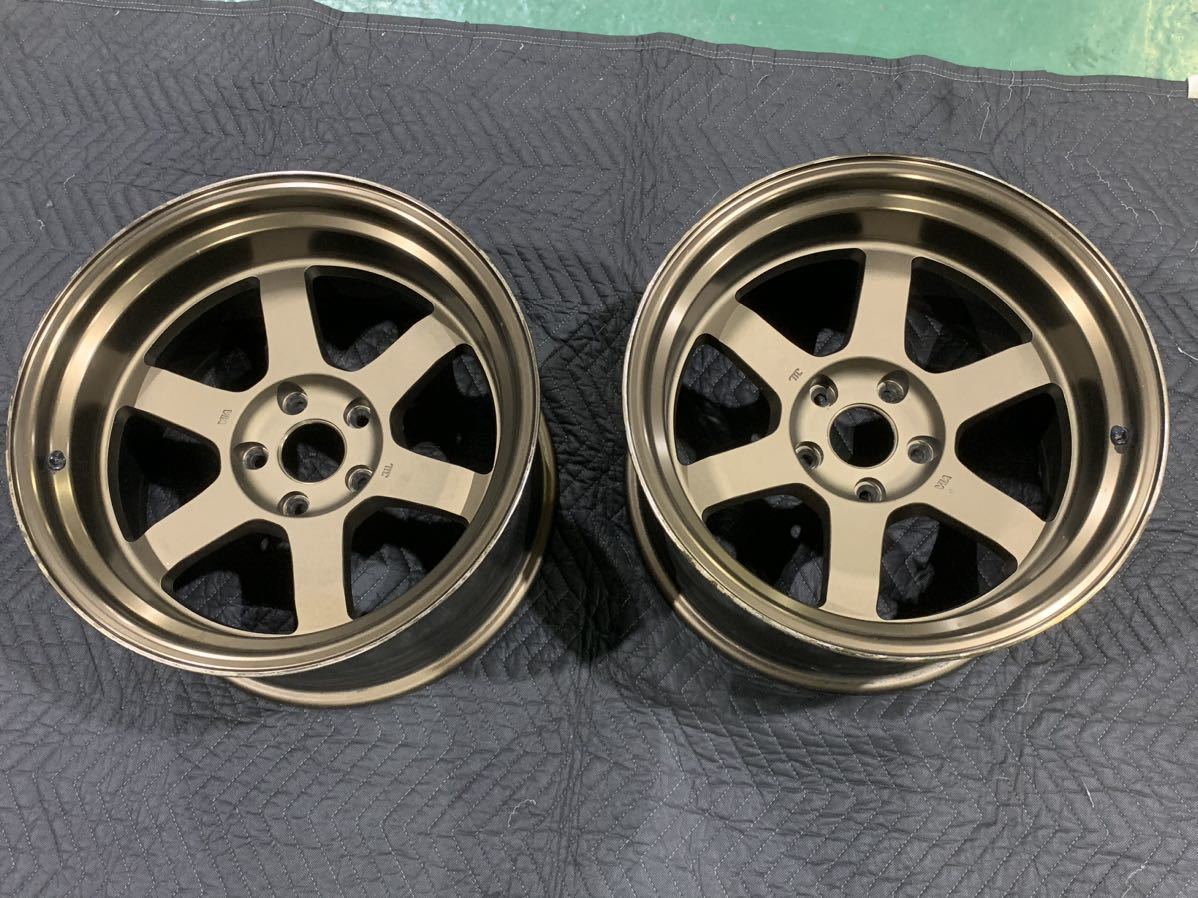 RAYS TE37V 深リム 17インチ10J -20 5穴 PCD114.3 GTR GT-R FD 