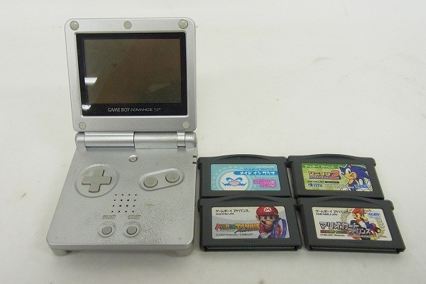 Q151-N29-1806 NINTENDO 任天堂 GAMEBOYADVANCE SP AGS-001 ゲームカセット付 ゲーム機 現状品⑧