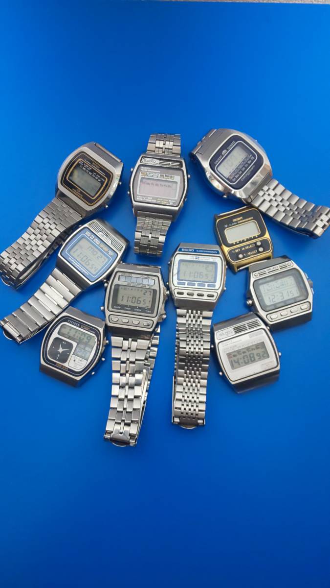 希少 デジタル ジャンク品 10個 セイコー 6個 オリエント 2個シチズン