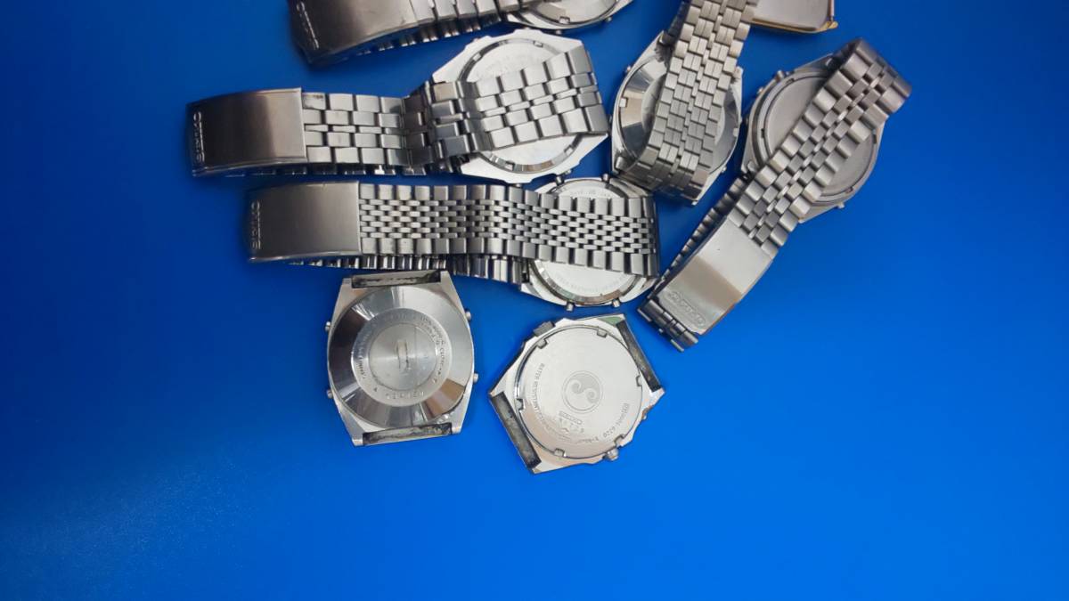 希少 デジタル ジャンク品 10個 セイコー 6個 オリエント 2個シチズン 