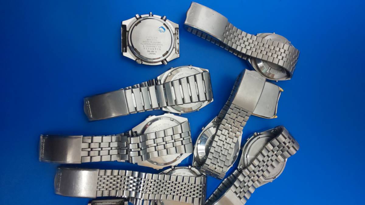 希少 デジタル ジャンク品 10個 セイコー 6個 オリエント 2個シチズン 