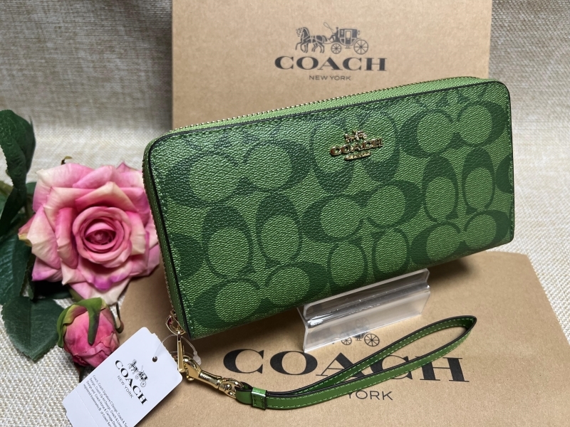 コーチ COACH 長財布 財布 シグネチャー ジップ アラウンド プレゼント