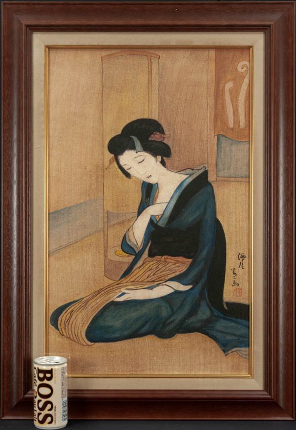 作者不明油彩 油彩『裸婦』表サイン(印譜 ☆依頼品作者不明肉筆 油彩