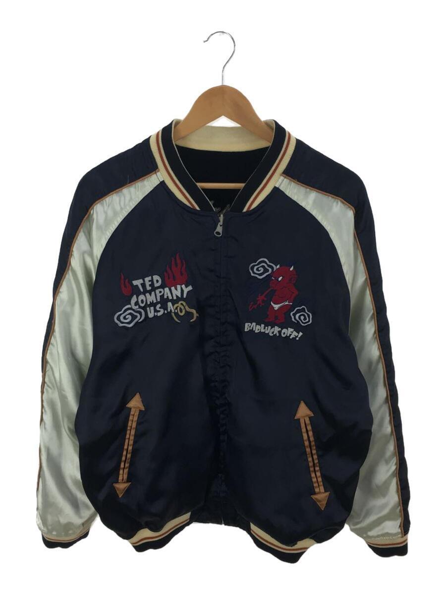 TED MAN(TED COMPANY)◇スカジャン&frasl;44&frasl;コットン&frasl;ブラック&frasl;黒&frasl;総柄