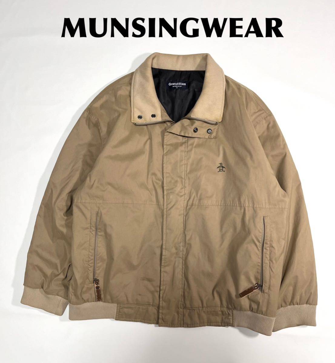 MUNSINGWEAR マンシングウェア　ブルゾン　M コーチジャケット　ゴルフ　ゴルフウェア　ウィンドブレーカー　メンズ　スウィングトップ