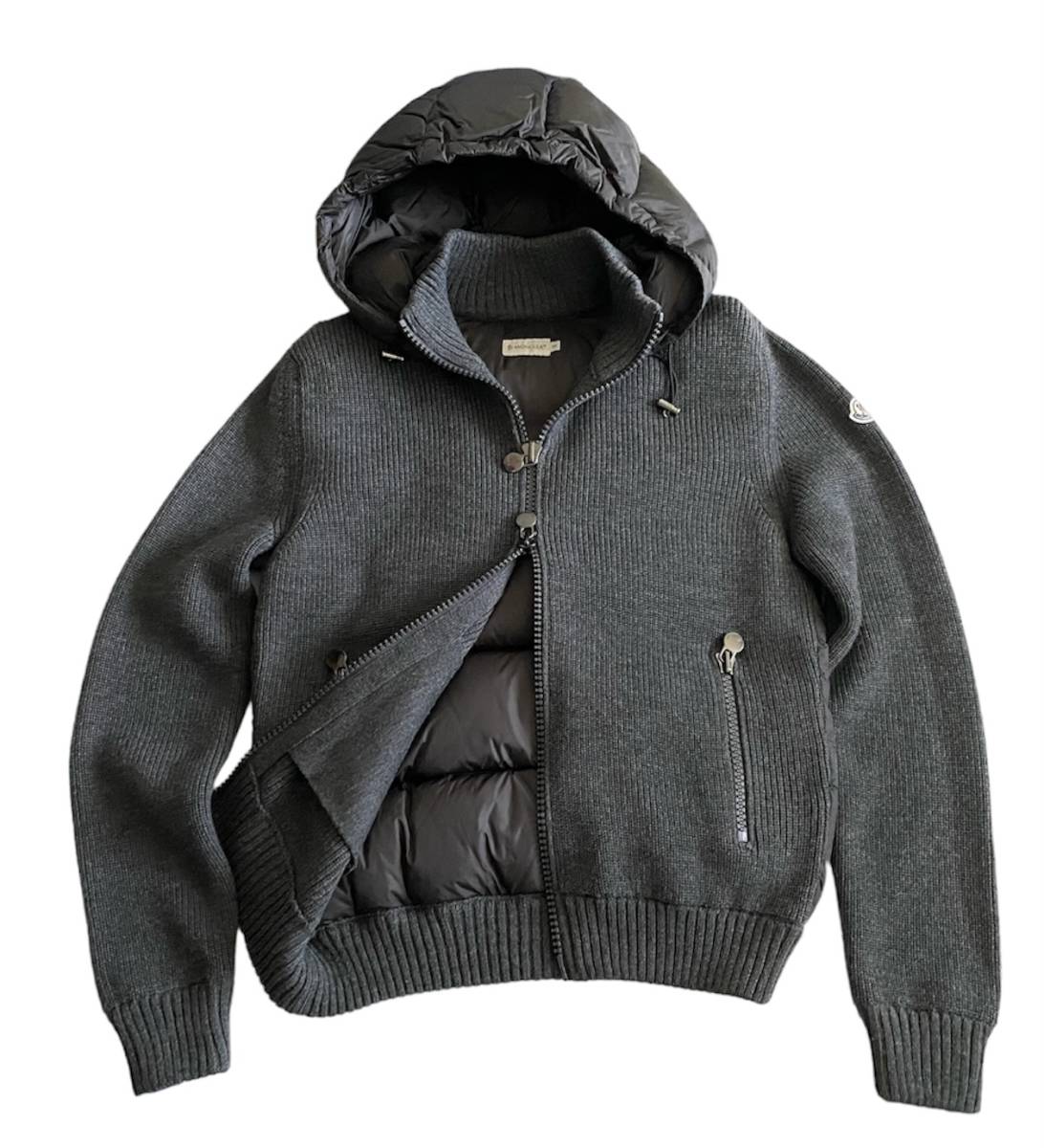 美品 国内正規品MONCLER ニット/ダウン ハイブリッド ジャケット S