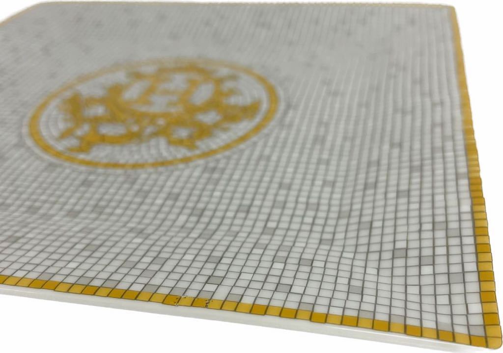 ☆本物/正規品☆HERMES エルメス モザイク ヴァンキャトル 15cm スクエアプレート 高級 食器 お皿 プレゼント 専用箱付き 未使用品
