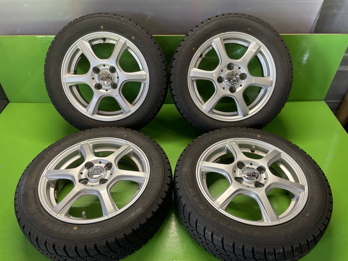 155/65R14 中古アルミホイール&スタッドレスタイヤセット 送料込み 