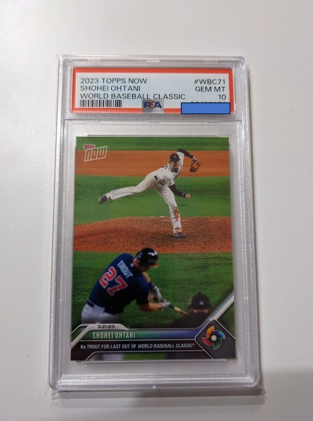 PSA10 大谷翔平 2023 Topps Now #WBC71 マイクトラウト Mike Trout