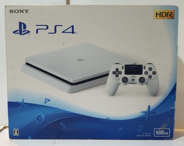 ☆ジャンク PS4 本体 CUH-2100A グレイシャーホワイト 箱付き 500GB