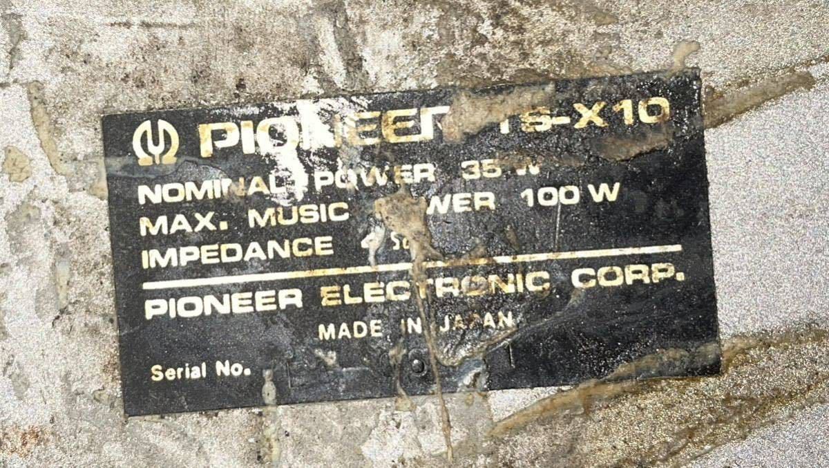 TS-X10 パイオニア PIONEER ロンサムカーボーイ 旧車 スピーカー TS-X 