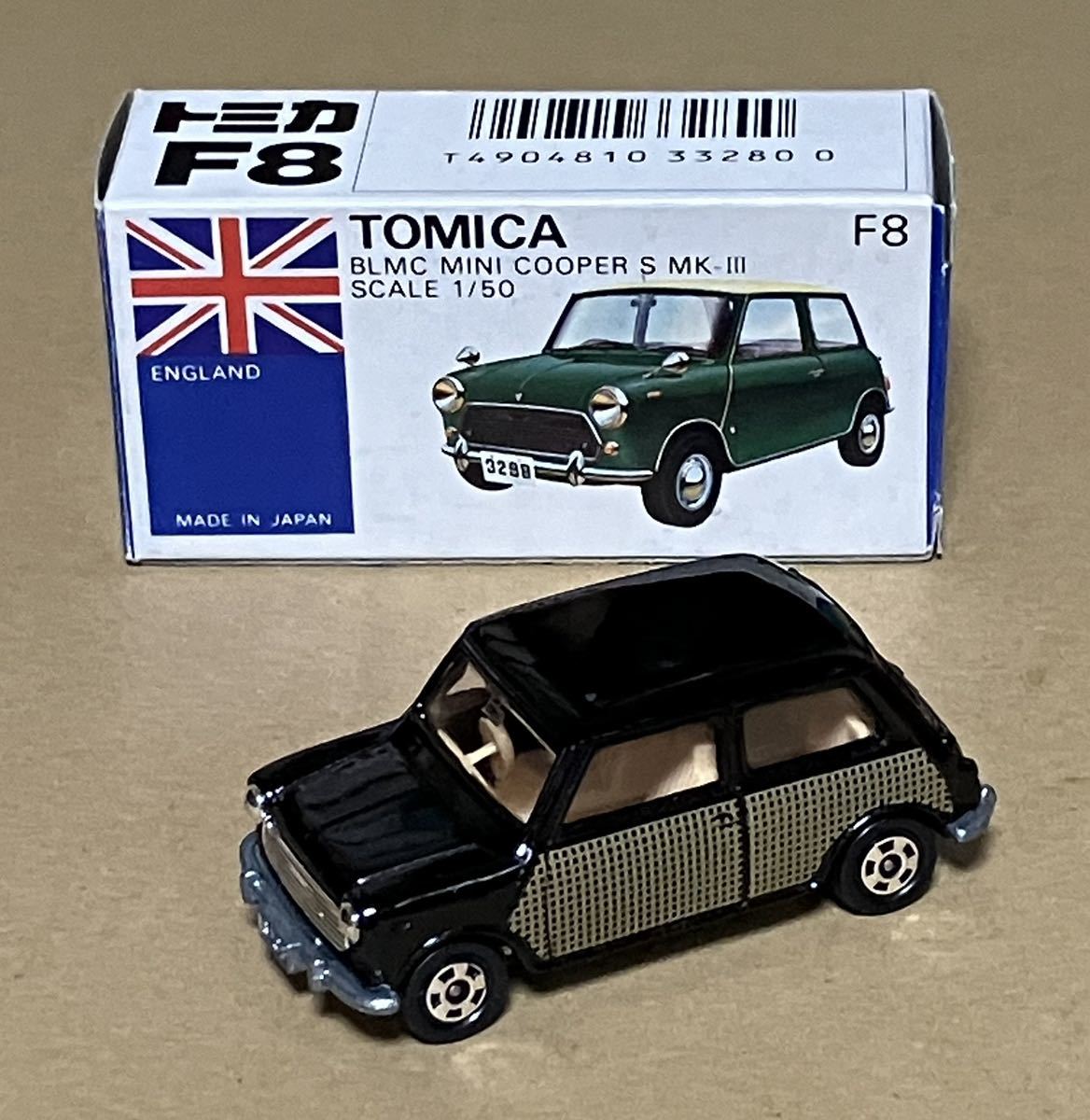 トミカ ミニクーパー レア特注品 青箱F8ミニクーパー1987わんだ