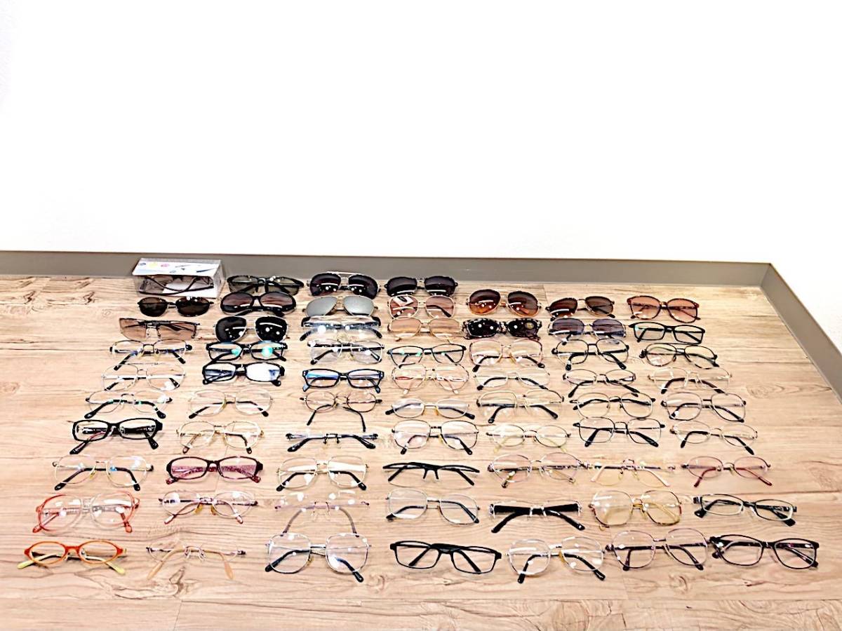 11/249 【ジャンク品】眼鏡 メガネ めがね サングラス まとめて 59点
