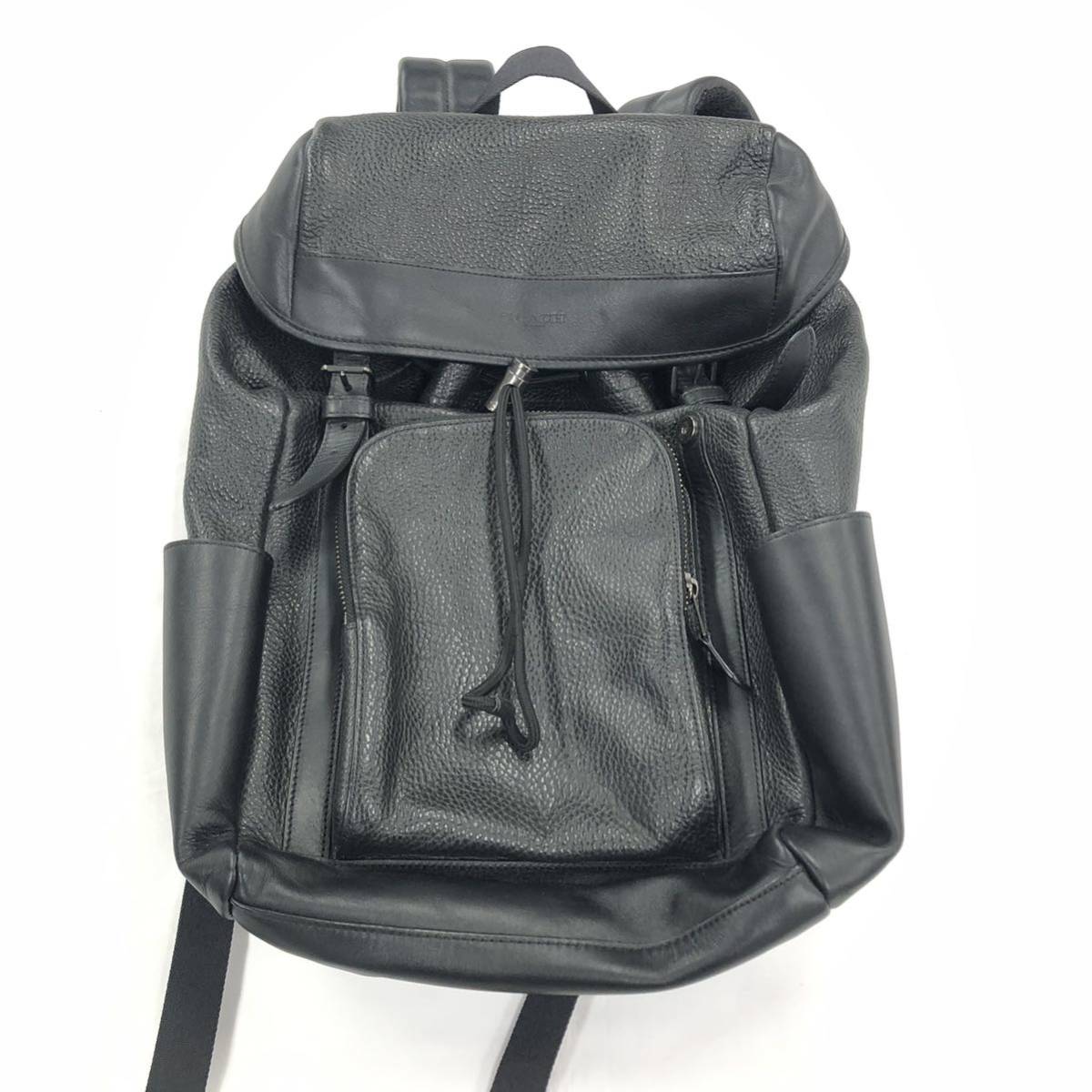 12/1SA-G1372★コーチCOACH★コーチリュックサック/鞄/ブラック/かばん/バックパック/DB4 DE0