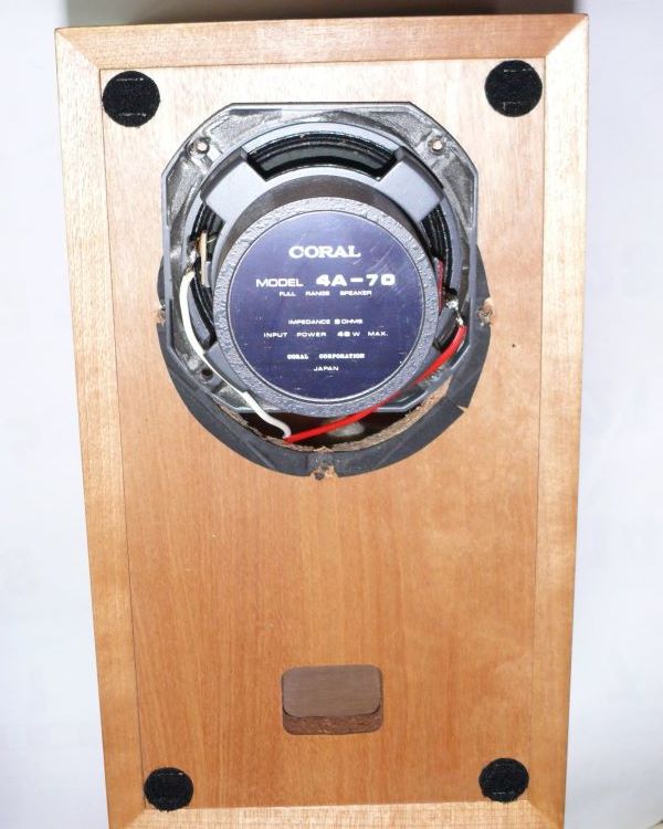 コーラル CORAL 4A-70 アルニコフルレンジスピーカー ペア(コーラル