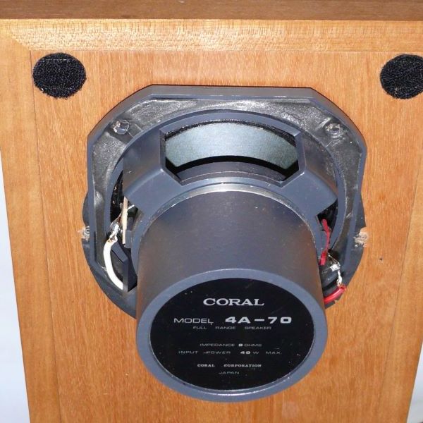 CORAL 4A-70 スピーカー 2個セット コーラル CORAL 4A-70 アルニコフルレンジスピーカー ペア(コーラル