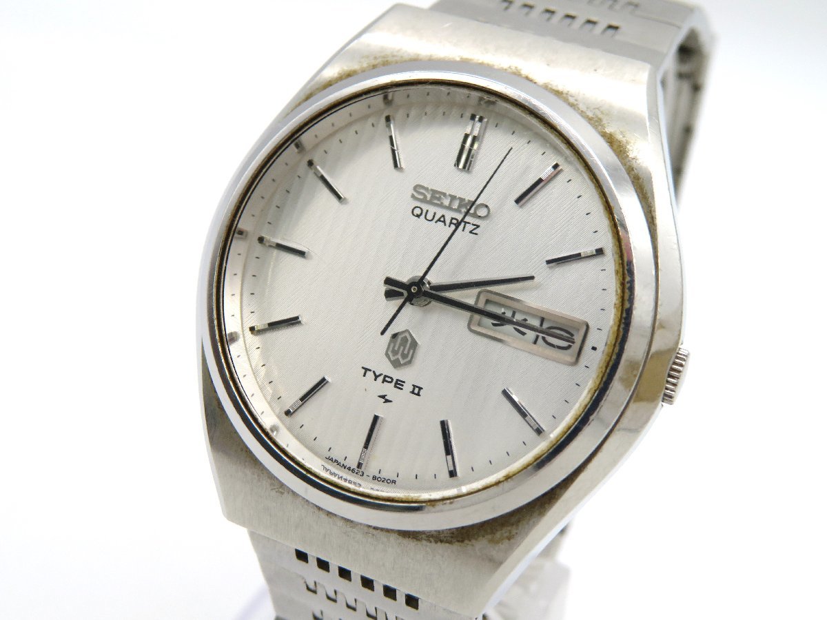 4623-8010 SEIKO TYPEⅡ シルバー 1977年1月 セイコー TYPE2 グリーン 