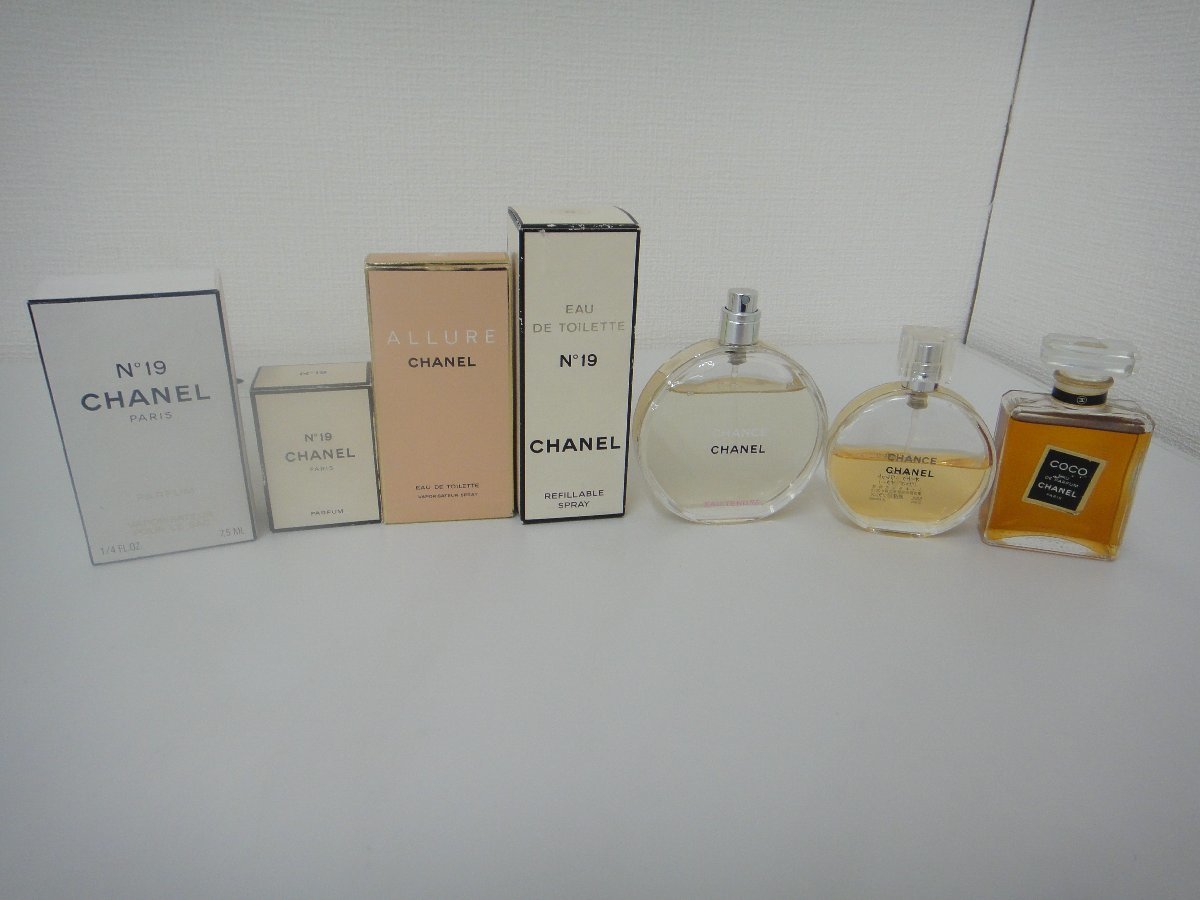 【最安値，低価】 桐生店 現状品 11-129 CHANEL シャネル 香水 オードトワレ/アリュール No.19 等 まとめて(シャネル)｜売買されたオークション情報、yahooの商品情報をアーカイブ公開 - オークファン シャネル