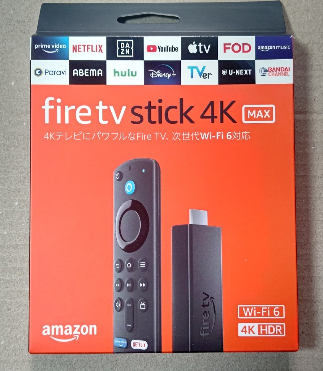 【新品未開封】Amazon Fire TV Stick 4K Max Alexa対応音声認識リモコン付属(第3世代)