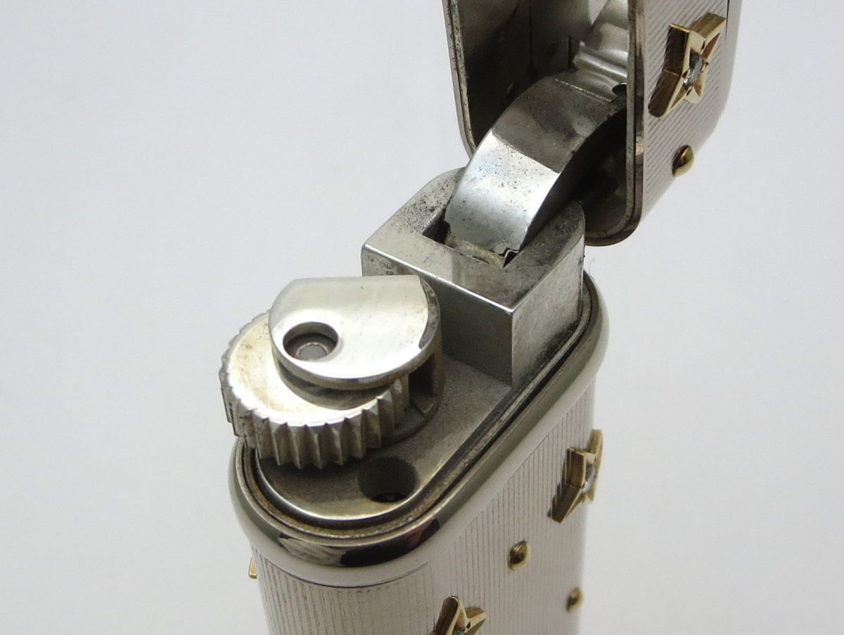1000円スタート ミニライター Cartier カルティエ 30周年記念 世界30個限定 12Pダイヤ 750刻印 総重量約87.0g スター 星 18金 WHO J60010 カルティエ ガスライター Cartier