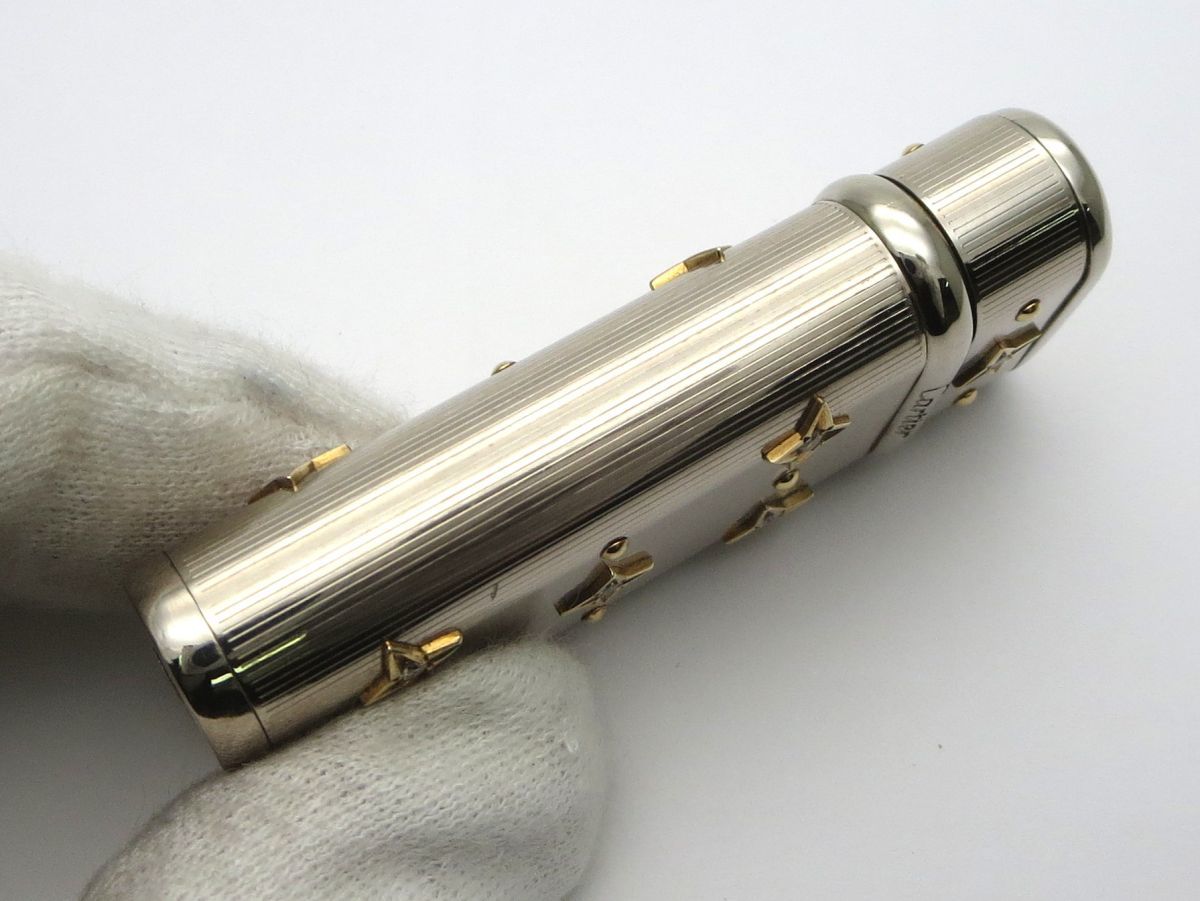 1000円スタート ミニライター Cartier カルティエ 30周年記念 世界30個限定 12Pダイヤ 750刻印 総重量約87.0g スター 星 18金 WHO J60010 カルティエ ガスライター Cartier