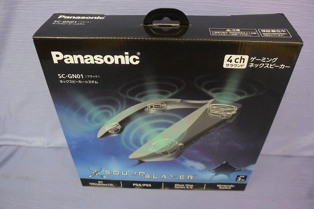 ☆jPanasonic SC-GN01 ネックスピーカーシステム 黒 PC(Win10)・PS4