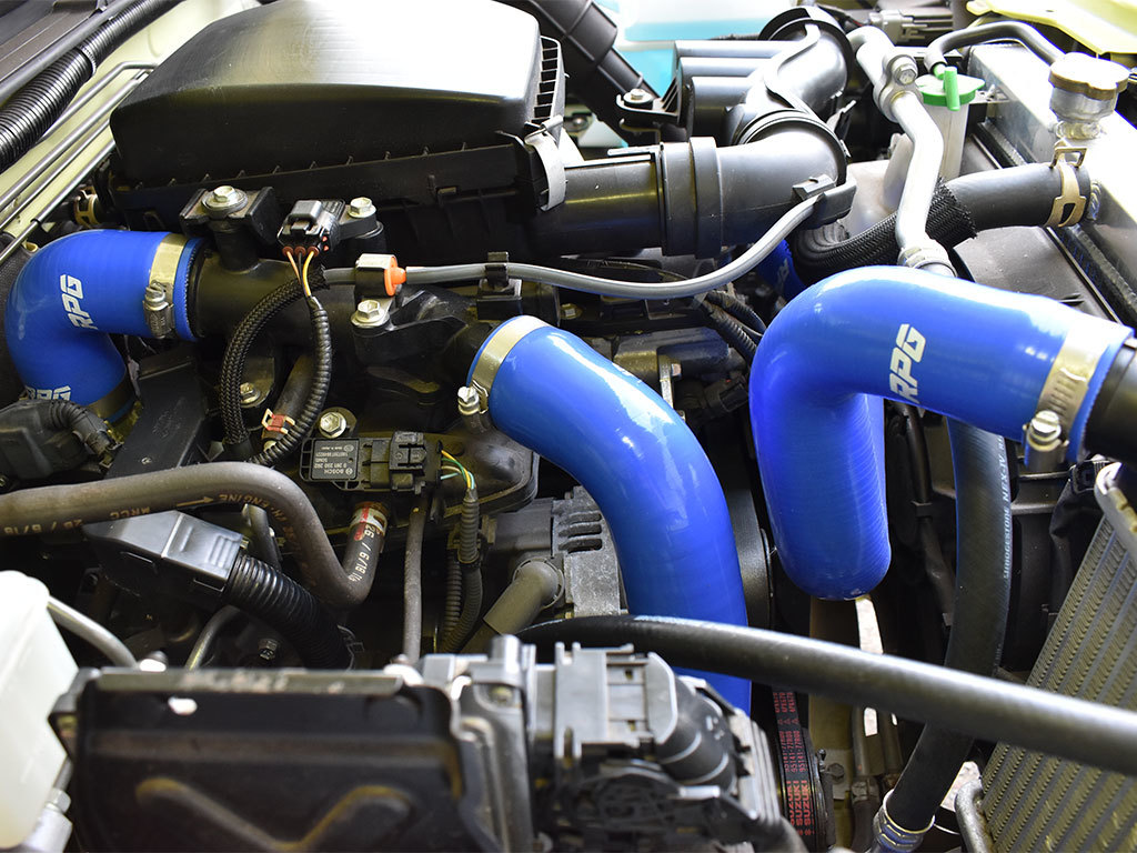 ジムニー JB64W 5層シリコンインテークホース 3本セット 赤茶 ジムニー シーエルリンク シリコンインテークホース ジムニーJB64用ハイパーシリコンインテークパイプ ブルー 2本セット